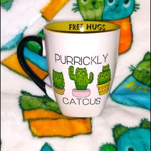 Cat cactus mug